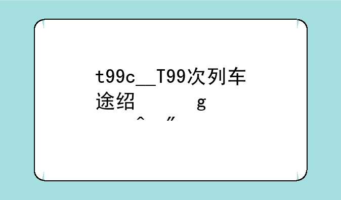 t99c__T99次列车途经站点时刻表
