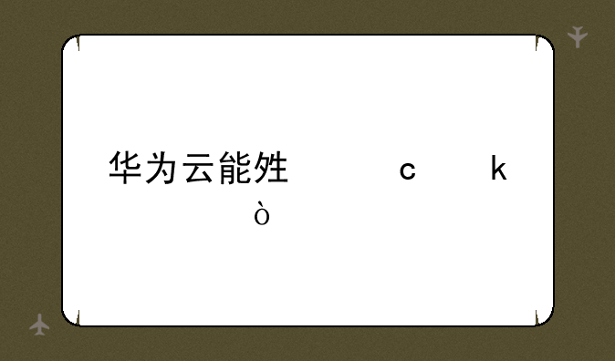 华为云能够存多久？