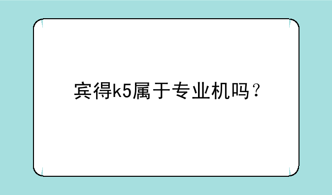 宾得k5属于专业机吗？
