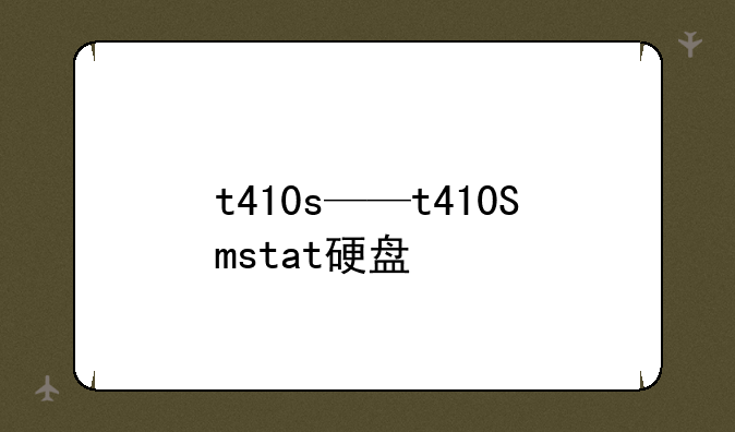 t410s——t410Smstat硬盘