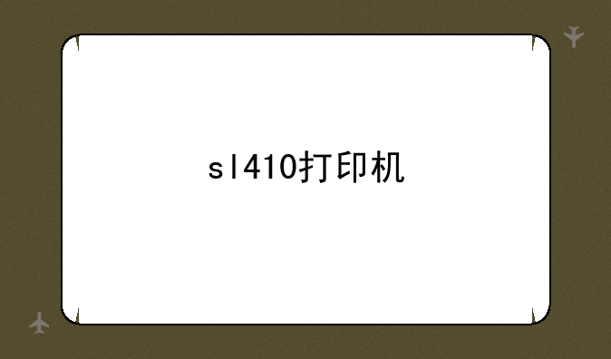 sl410打印机