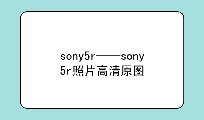 sony5r——sony5r照片高清原图