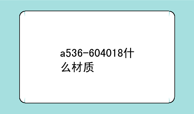 a536-604018什么材质