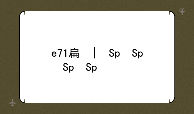 e71手机