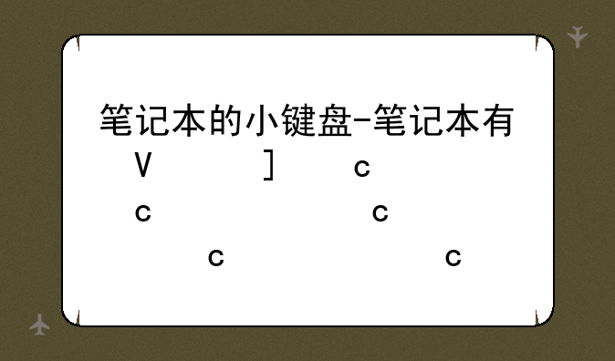 笔记本的小键盘-笔记本有必要买键盘吗