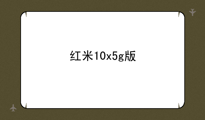 红米10x5g版