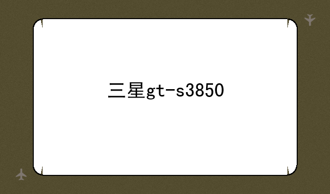 三星gt-s3850