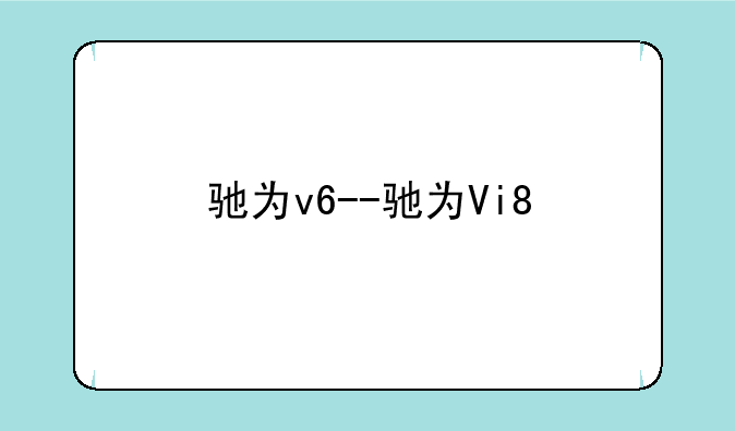 驰为v6--驰为Vi8