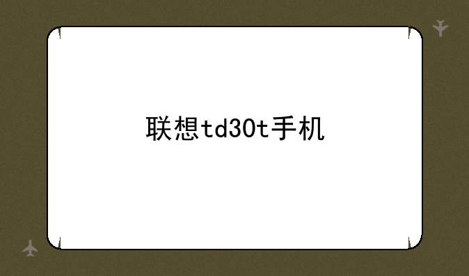 联想td30t手机