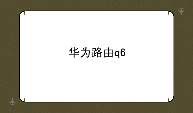 华为路由q6