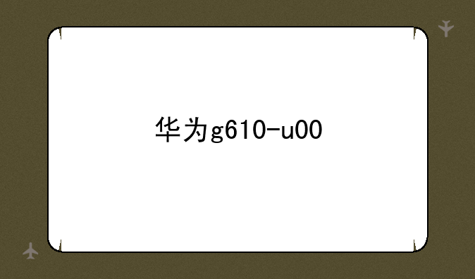 <b>华为g610-u00</b>