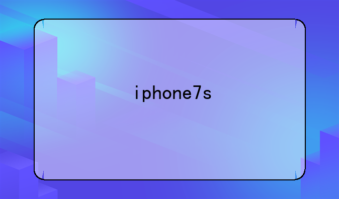 iphone7s